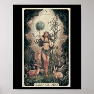 Gaia Greek Goddess Mother Earth Day Nature Lover T Poster
