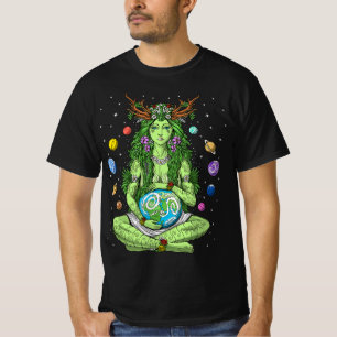Gaia Greek Goddess Pagan Mother Earth Hippie Natur T-Shirt