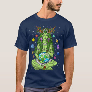 Gaia Greek Goddess Pagan Mother Earth Hippie Natur T-Shirt
