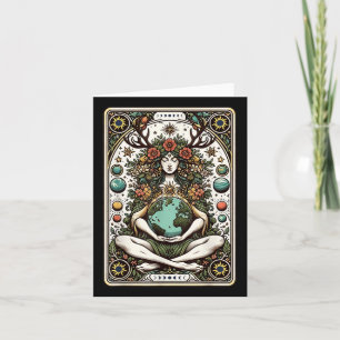 Gaia Greek Goddess Pagan Mother Earth Nature Tarot Card