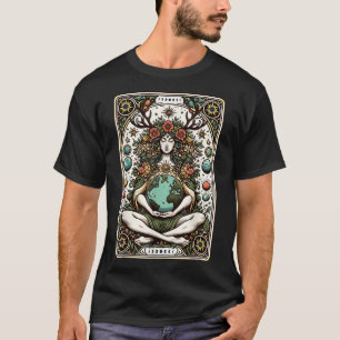 Gaia Greek Goddess Pagan Mother Earth Nature Tarot T-Shirt