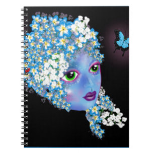 GAIA Mother Earth Pagan fantasy Art by LeahG Notebook