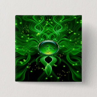 Gaia's Life Stream 2 Inch Square Button