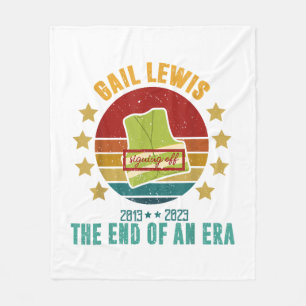 Gail Lewis, We Salute You, The End Of An Era Signi Fleece Blanket