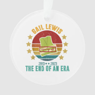 Gail Lewis, We Salute You, The End Of An Era Signi Ornament
