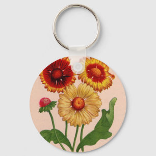 gaillardia gaillardias keychain