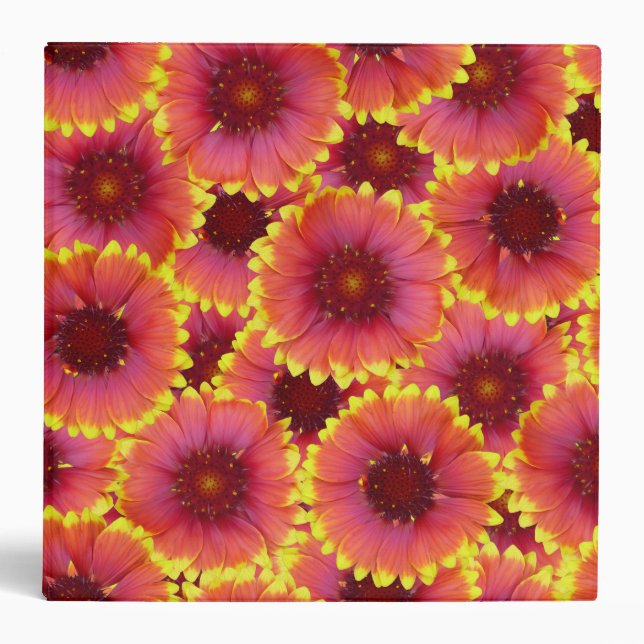 Gaillardia Seamless Pattern Binder (Front)