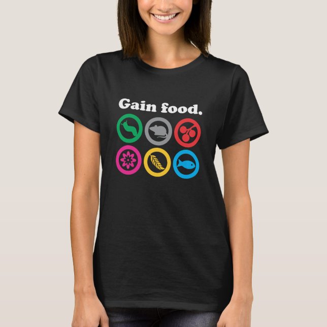 Gain Food - Wingspan Bird Board Game T-Shirt (Front)