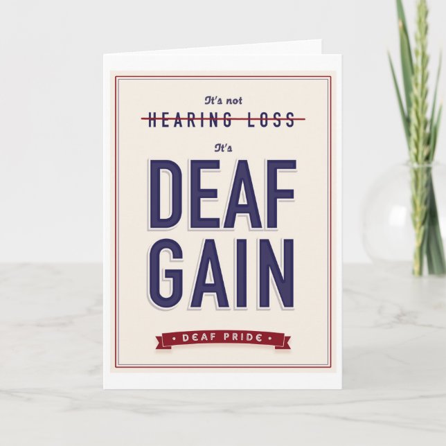 Gain sourd. carte de voeux (Devant)