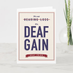 Gain sourd. carte de voeux