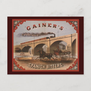 Gainer's Spanish Bitters Postcard