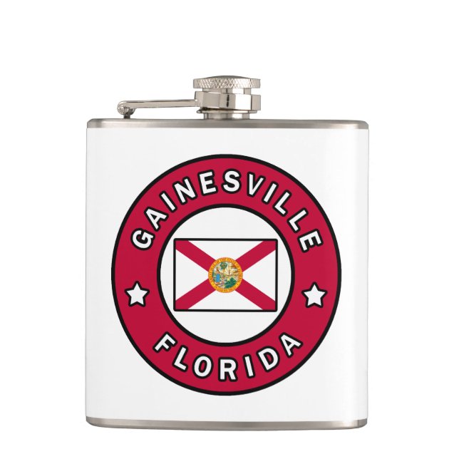 Gainesville Florida Hip Flask (Front)