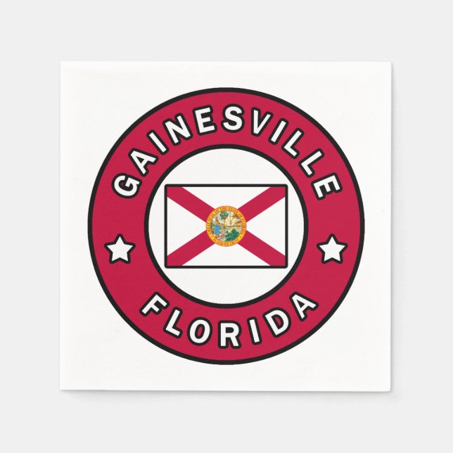 Gainesville Florida Napkin (Front)