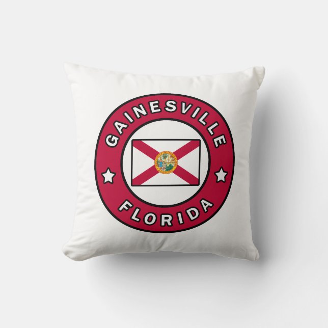 Gainesville Florida Throw Pillow (Front)