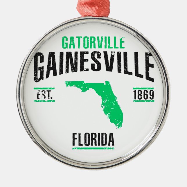 Gainesville Metal Ornament (Front)