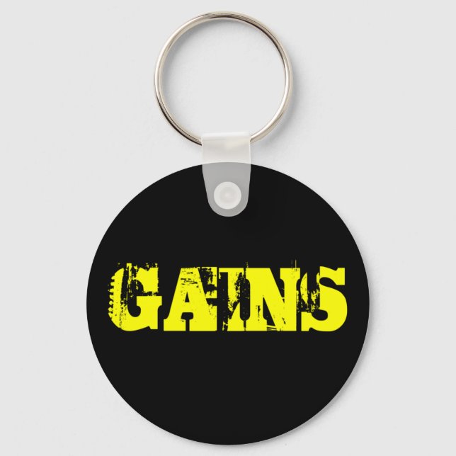 Gains Gym  Keychain (Front)