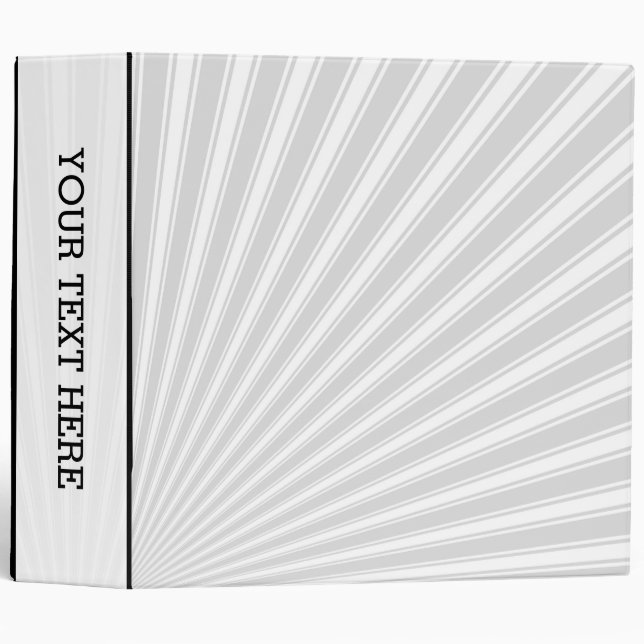 Gainsboro Colour Stripe Funky Pattern Binder (Front/Spine)