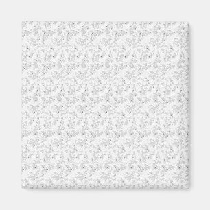 Gainsboro, Porcelain, White Smoke dot Design Magnet