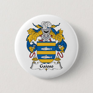 Gaioso Family Crest 2 Inch Round Button