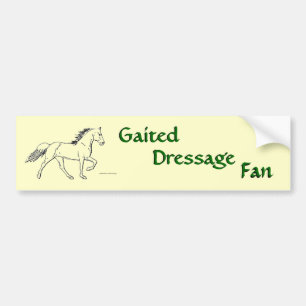 Gaited Dressage Fan Bumper Sticker