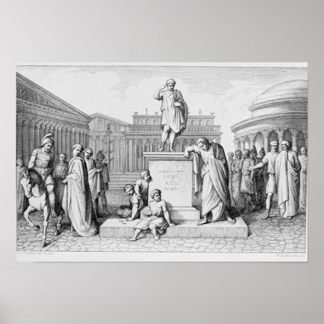 Gaius Gracchus Weeping Before his Father's Poster (Front)