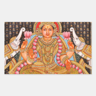 GAJA LAKSHMI INTRICATE TANJORE PAINTING {SOUTH IND STICKER