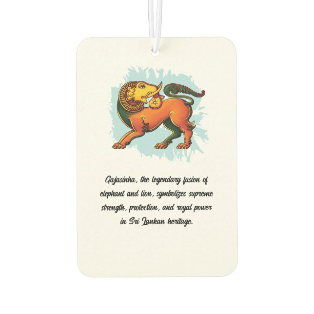 Gajasinha – Mythical Guardian of Strength Air Freshener (Back)