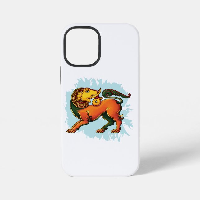 Gajasinha – Mythical Guardian of Strength iPhone Case (Back)