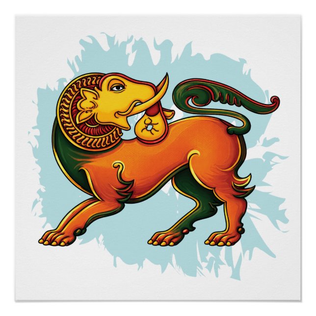 Gajasinha – Mythical Guardian of Strength Poster (Front)