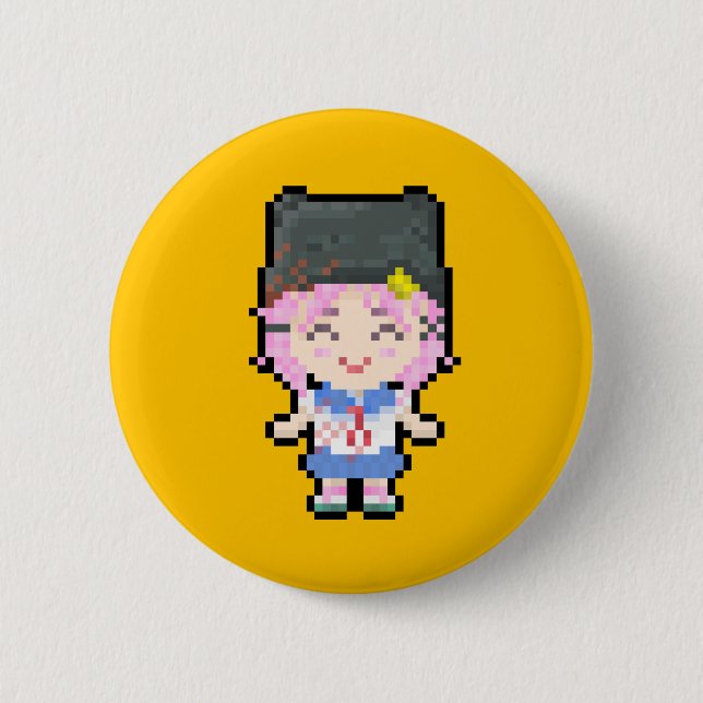 Gakkou Gurashi! ~ Yuki Takeya 2 Inch Round Button (Front)
