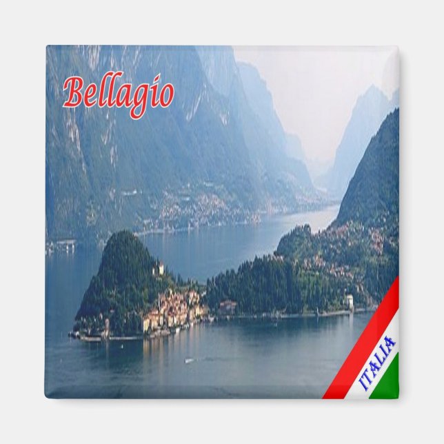 GAL015 BELLAGIO, Lake Como, Italy, Fridge Magnet (Front)