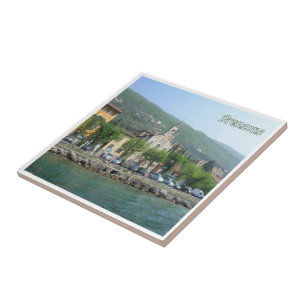 GAL019 BRENZONE, Lake Garda, Italy, Tile
