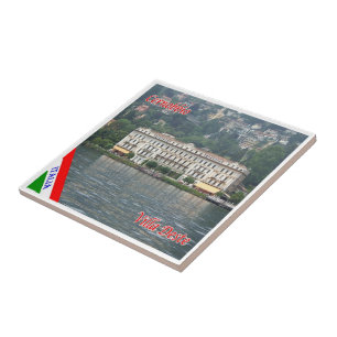 GAL031 CERNOBBIO, Lake Como Italy, Tile