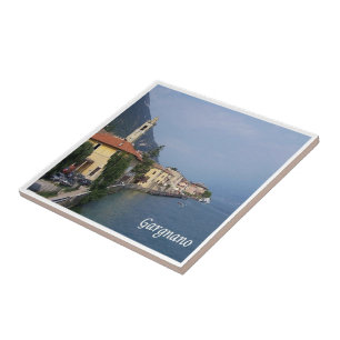 GAL041 GARGNANO Lake Garda, Italy, Tile