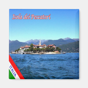 GAL049 ISOLA DEI PESCATORI  Lake Maggiore Fridge Magnet