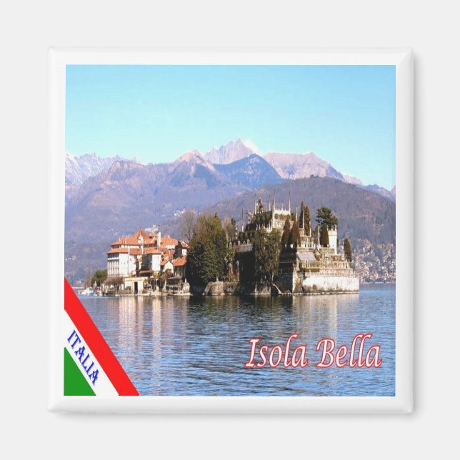 GAL054 ISOLA BELLA, Lake Maggiore, Italy, Fridge Magnet (Front)