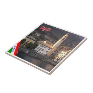 GAL056 LAGLIO, Lake Como, Italy, Tile