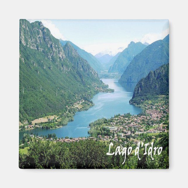 GAL065 LAKE IDRO, Panorama, Italy, Fridge Magnet (Front)
