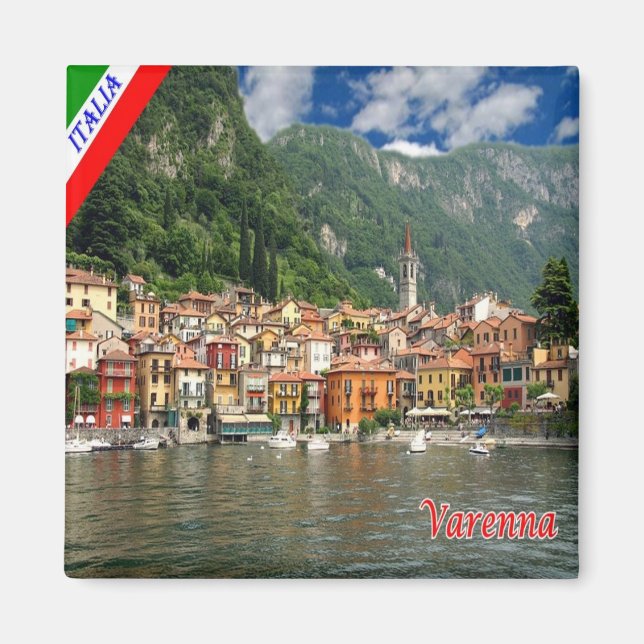 GAL133 VARENNA - Lake Como - Italy - Fridge Magnet (Front)