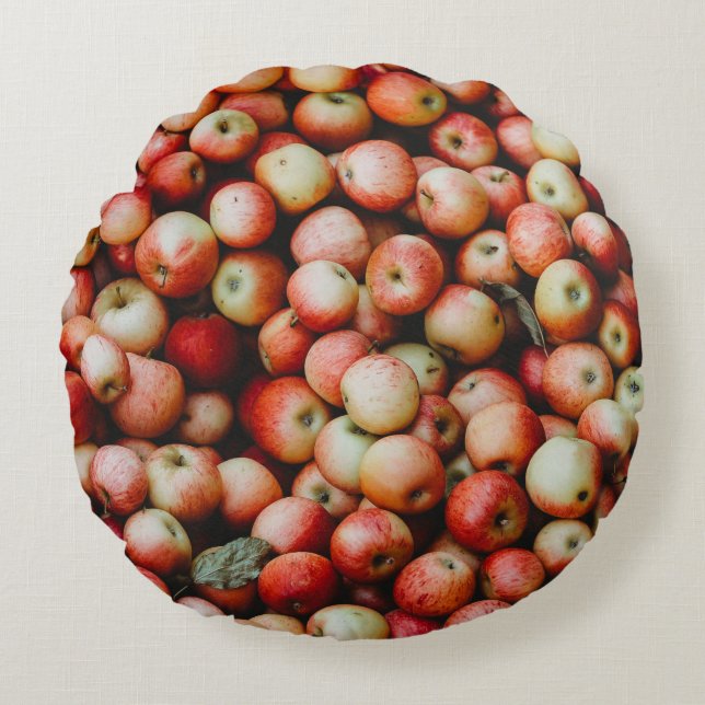 GALA APPLES ROUND PILLOW (Front)