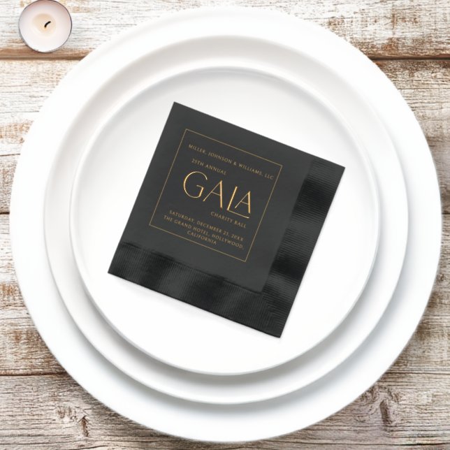 Gala Charity Ball Collecte de fonds annuelle Black (Initiation)