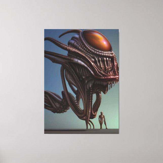 Galactic Alien Monster Canvas Print (Front)