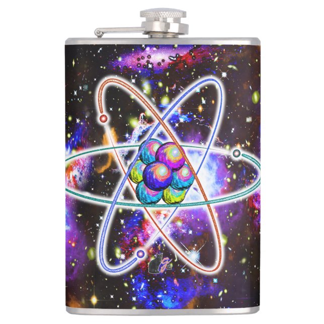 Galactic Atomic Hip Flask (Front)