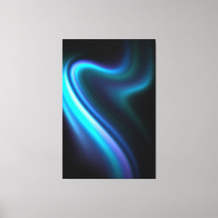 Galactic Aurora Polaris Stretched Canvas Print