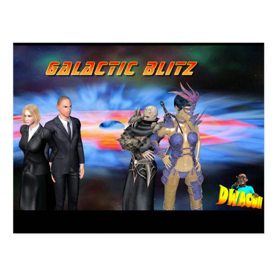 Galactic Blitz Postcards