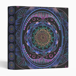 Galactic Bloom Mandala Binder
