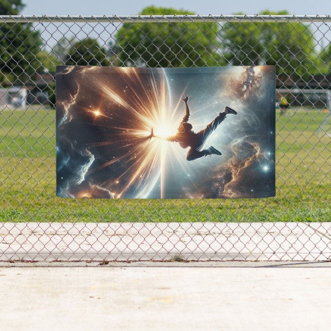 Galactic Breakdance Explosion in Deep Space Banner (Insitu)