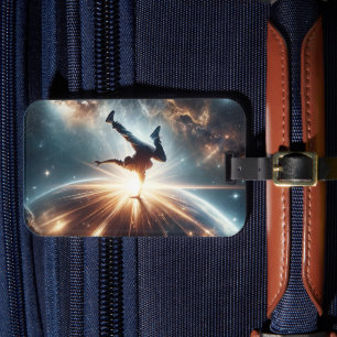 Galactic Breakdance Explosion in Deep Space Luggage Tag