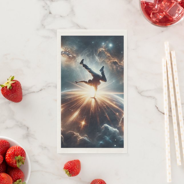 Galactic Breakdance Explosion in Deep Space Napkin (Insitu)