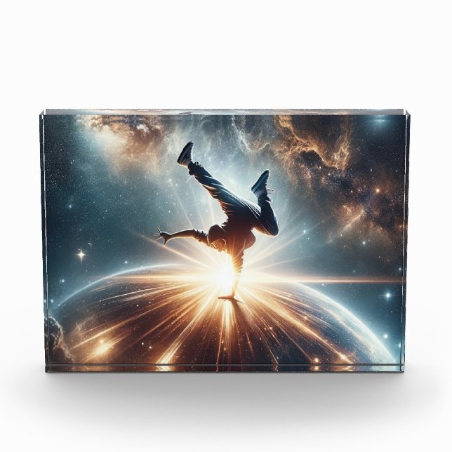 Galactic Breakdance Explosion in Deep Space Photo Block (Front)